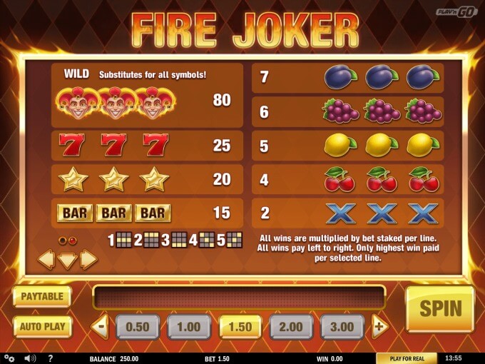 Play Fire Joker slot at InstaCasino