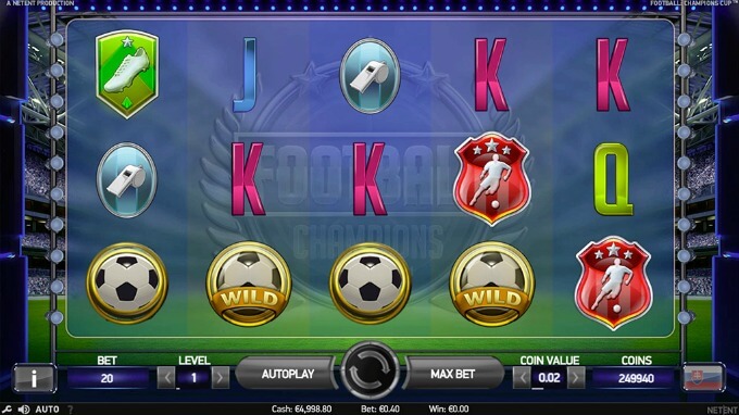 Play Football: Champions Cup slot on Betsafe Casino