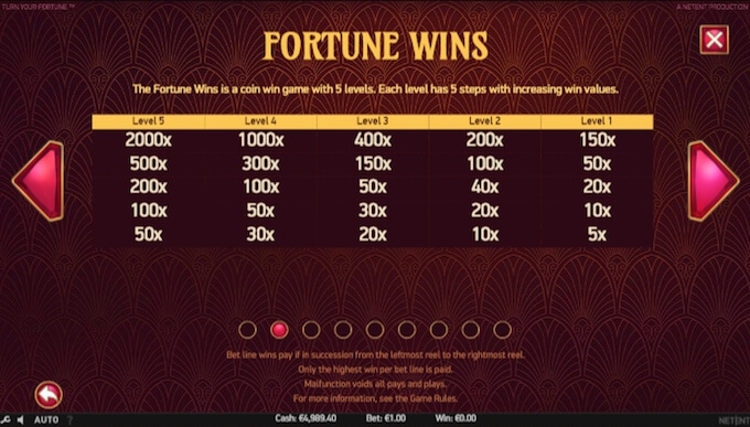 Turn Your Fortune slot fortune wins