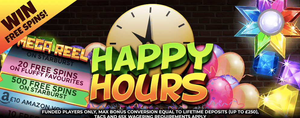 free spins happy hour at winbritish