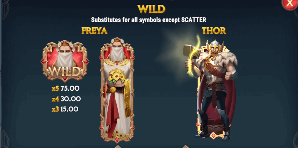 Wild Symbols Freya and Thor