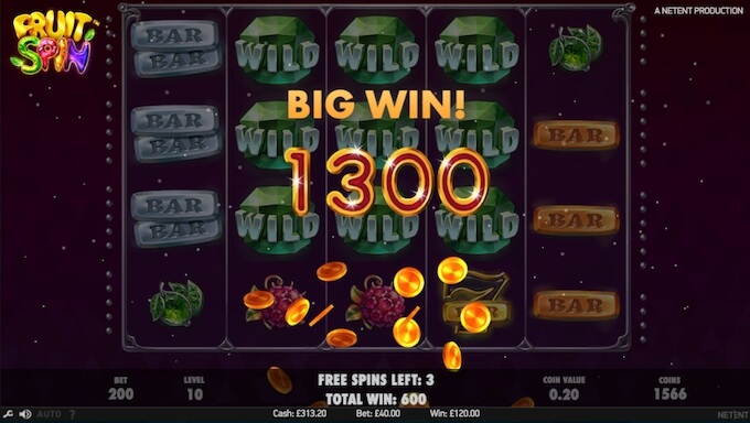 Fruit Spin slot big win!