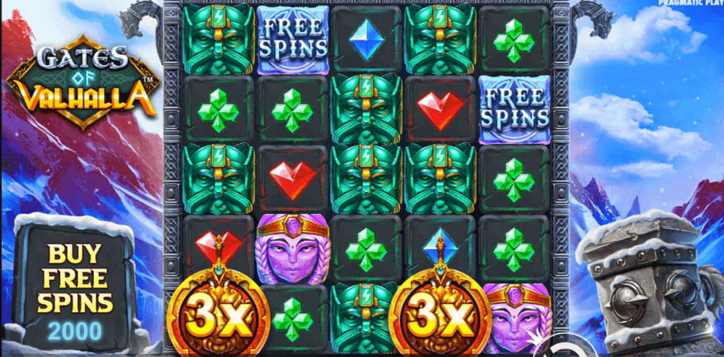 Wilds and Multiplier features in Gates of Valhalla online slot