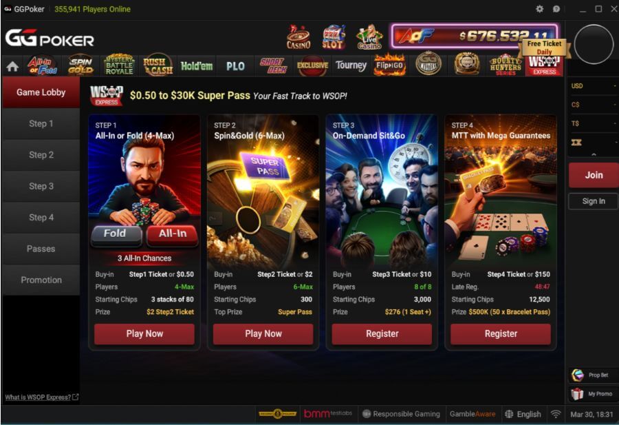 ggpoker app game lobby