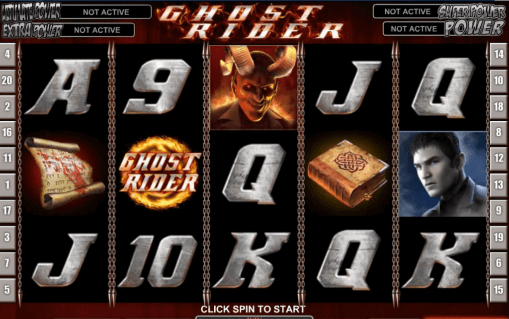 Play Marvel's Ghost Rider online slot by Playtech at UK casinos