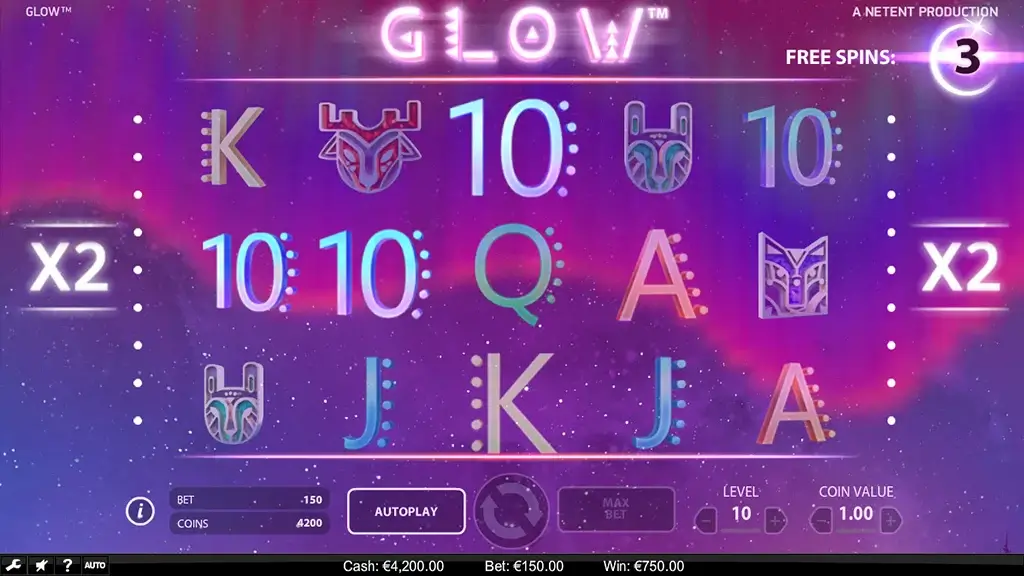 glow slot graphics and sounds