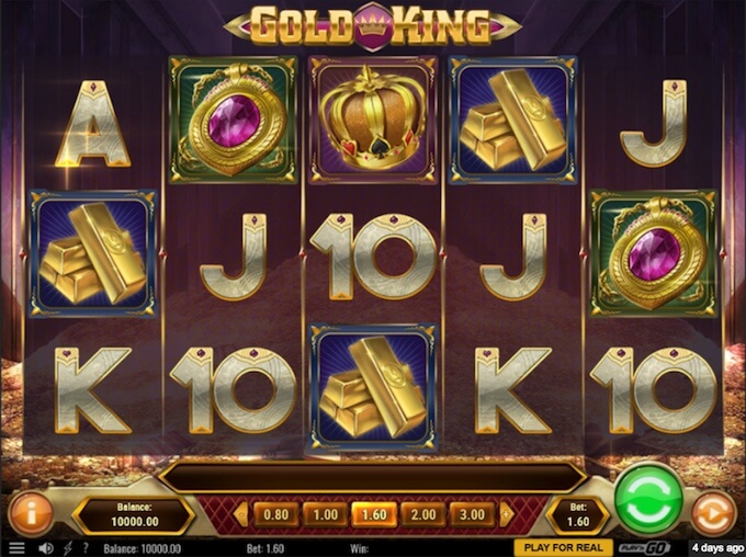 Gold King slot base game