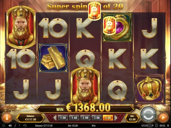 Gold King slot Super Spins