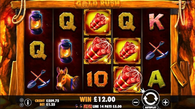 Gold Rush slot base game