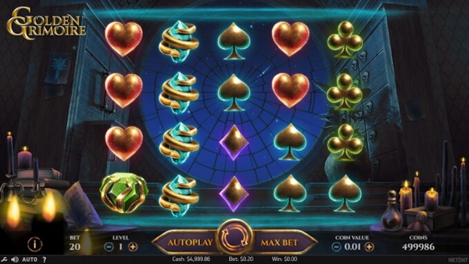 Golden Grimoire slot NetEnt