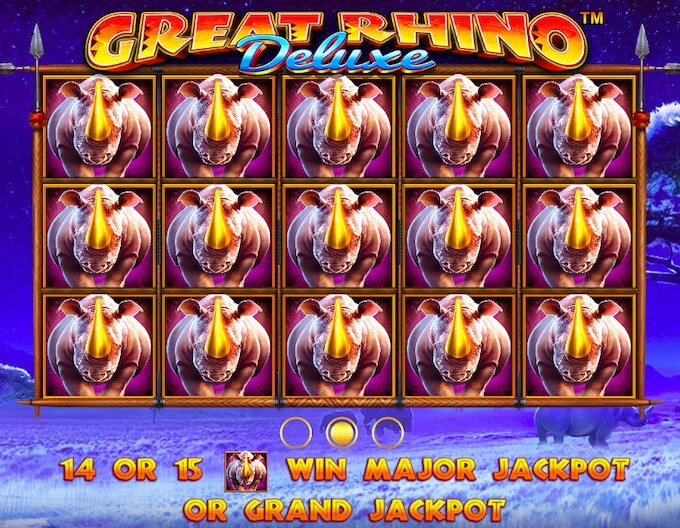 Great Rhino Deluxe jackpot