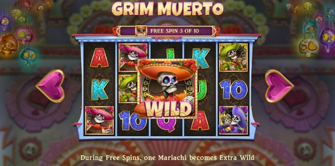 Play Grim Muerto slot at Betsafe casino