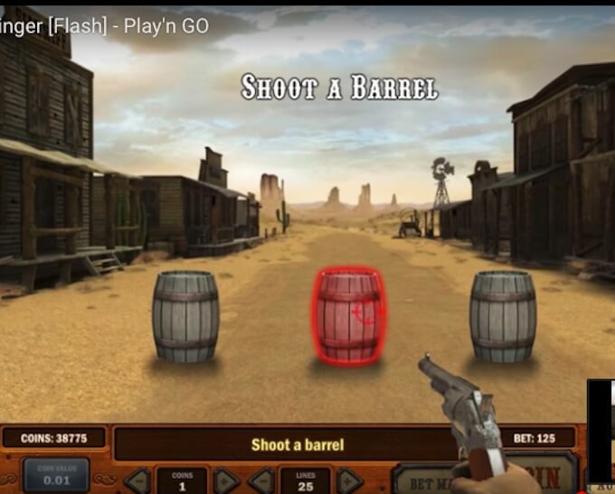 Gunslinger: Reloaded slot mini game