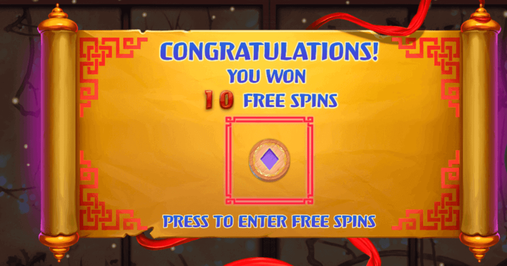 Win up to 25 free spins in Hazakura Ways online slot.