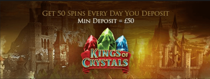 50 Daily Free Spins at The Hippodrome Casino