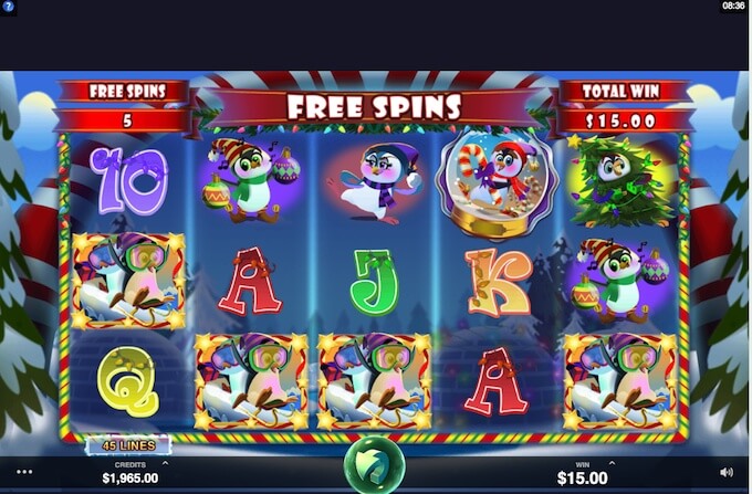 Holly Jolly Penguins slot free spins