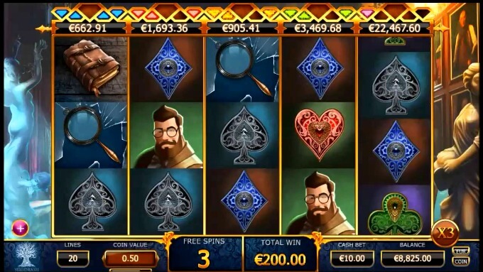 Play Holmes and the Stolen stones slot by Yggdrasil on Mr Green casino