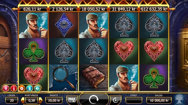 Play Holmes and the Stolen Stones slot on Maria Casino