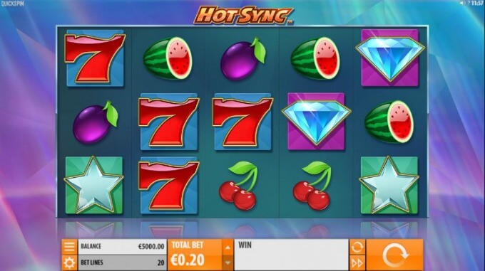 Play Hot Sync slot at Dunder casino