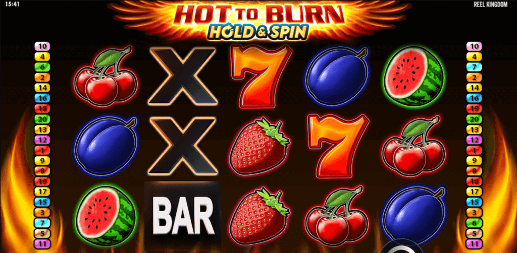 hot to burn hold and spin online slot