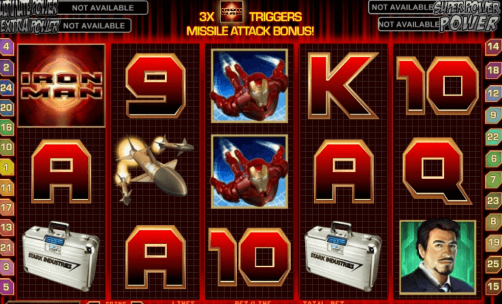 Play Marvel's Iron Man Online Slot by Playtech at UK casino sites