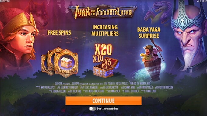 Ivan and the Immortal King slot