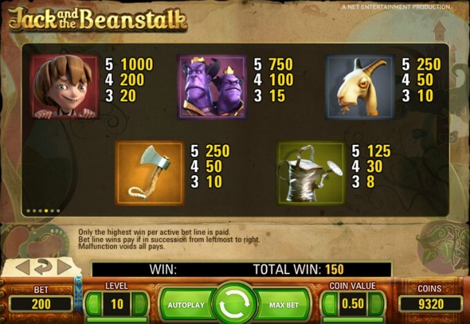 Play Jack and the Beanstalk on InstaCasino