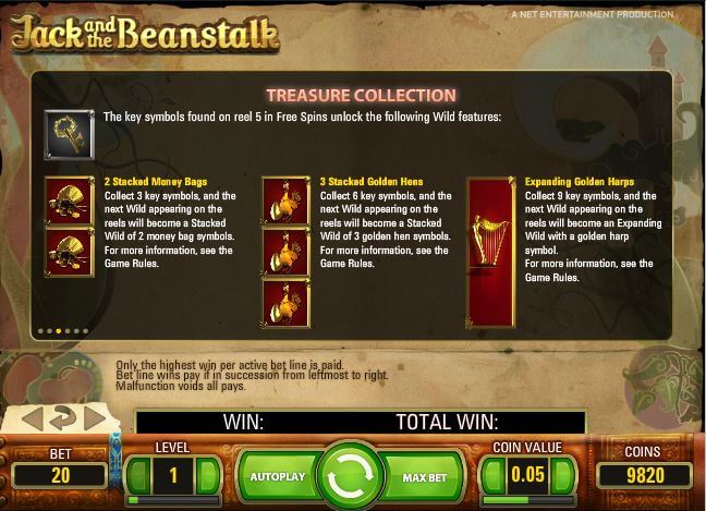 Play Jack and The Beanstalk slot on Mr Green casino