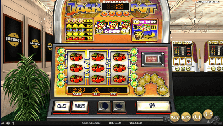 Jackpot 6000 online slot game