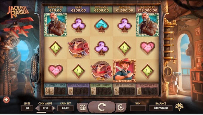 Jackpot Raiders slot Yggdrasil