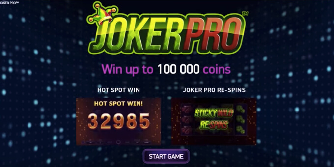 Play Joker Pro slot at Dunder Casino