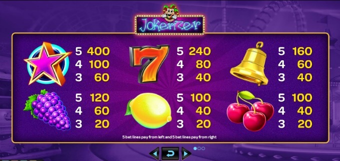 Play Jokerizer slot at Mr Green casino