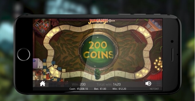 Jumanji slot bonus game