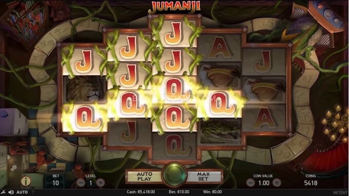 Jumanji slot Sticky Vines feature