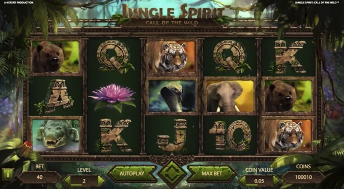 Play Jungle Spirit slot at LeoVegas casino