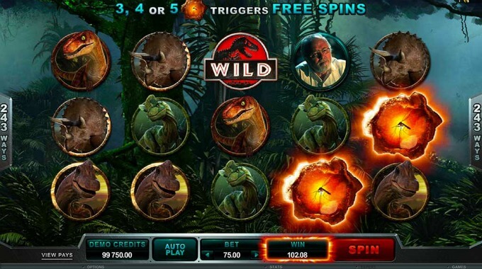 Play Jurassic Park slot at Betsafe Casino