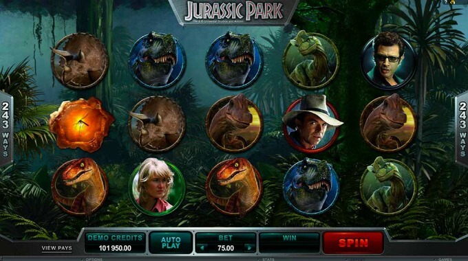 Play Jurassic Park slot at LeoVegas Casino