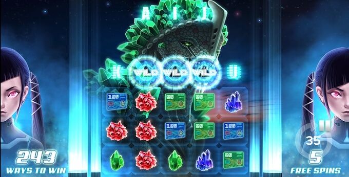 Kaiju slot free spins round