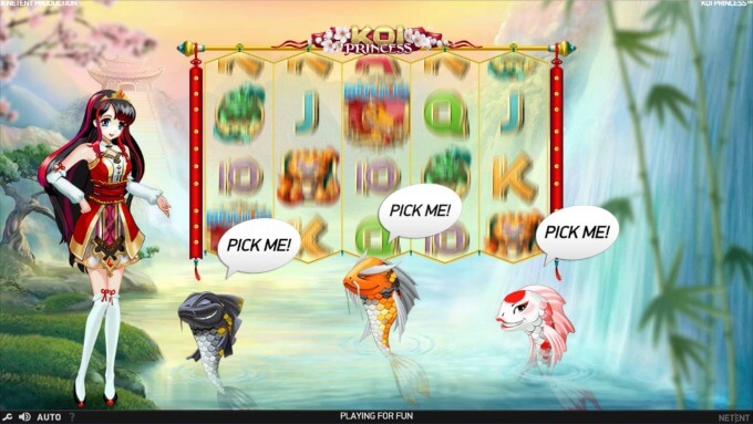 Play Koi Princess slot at Dunder Casino