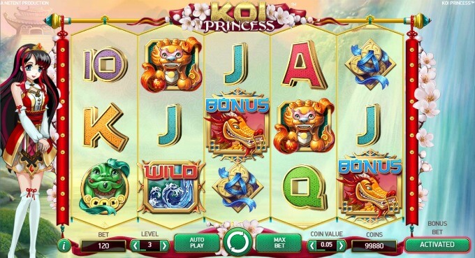 Play Koi Princess slot at LeoVegas casino