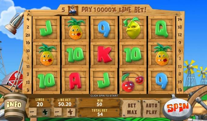 Play funky fruit farm slot on ladbrokes casino