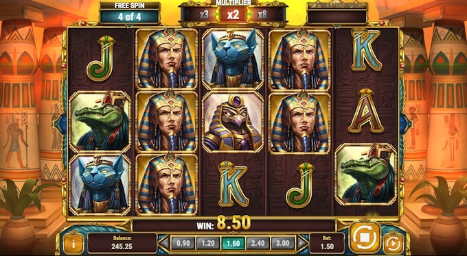 Legacy of Egypt slot free spins feature