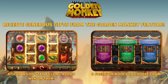 Play Legend of the Golden Monkey Slot on Unibet casino