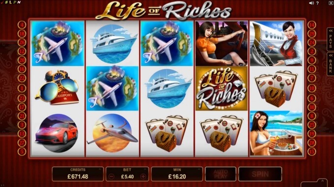 Play Life of Riches slot at LeoVegas casino