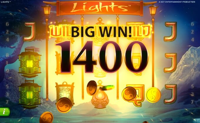 Play Lights slot at Comeon casino