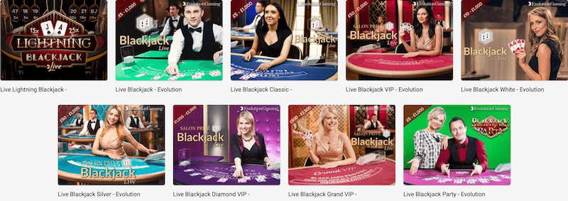Spin and Win Live casino games