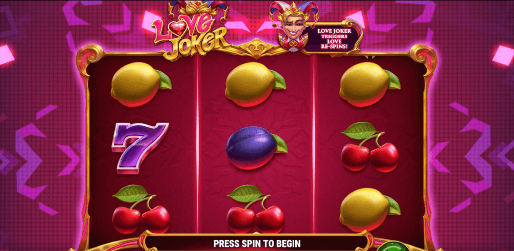 Play Love Joker online slot game by Play'n GO at UK casinos