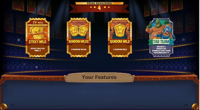 Lucha Maniacs slot mini features