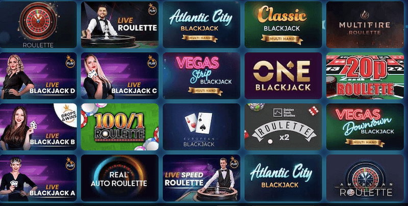 Luckstar Live casino games