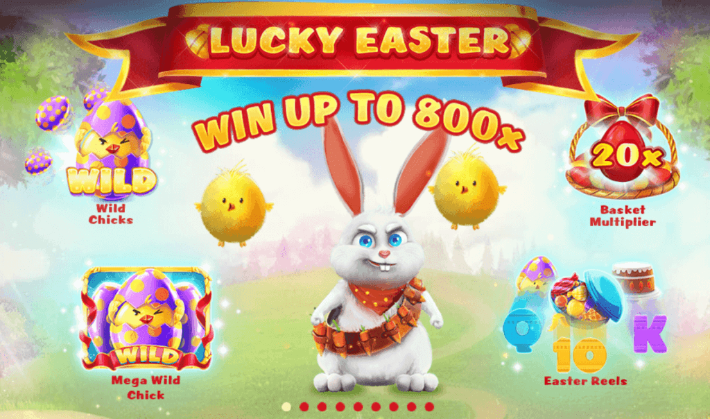 Special game features in Lucky Easter online slot